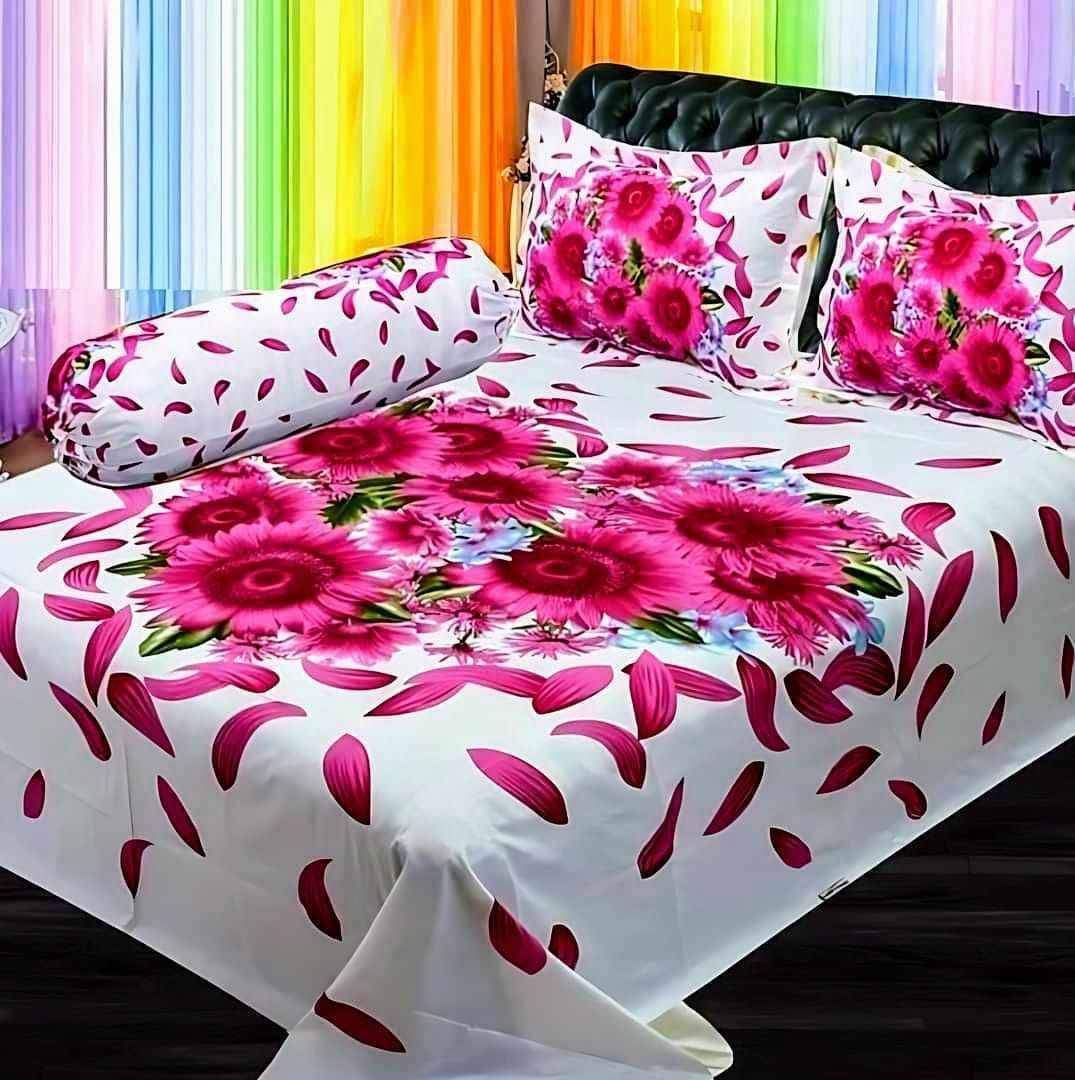 Home Tex Premium Quality Panel Bedsheet