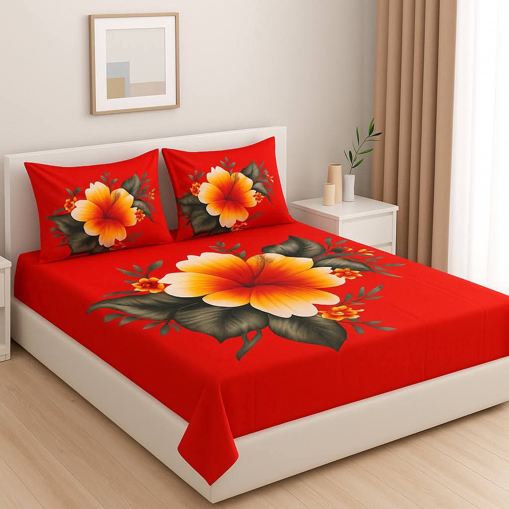 Home Tex Premium Quality Panel Bedsheet