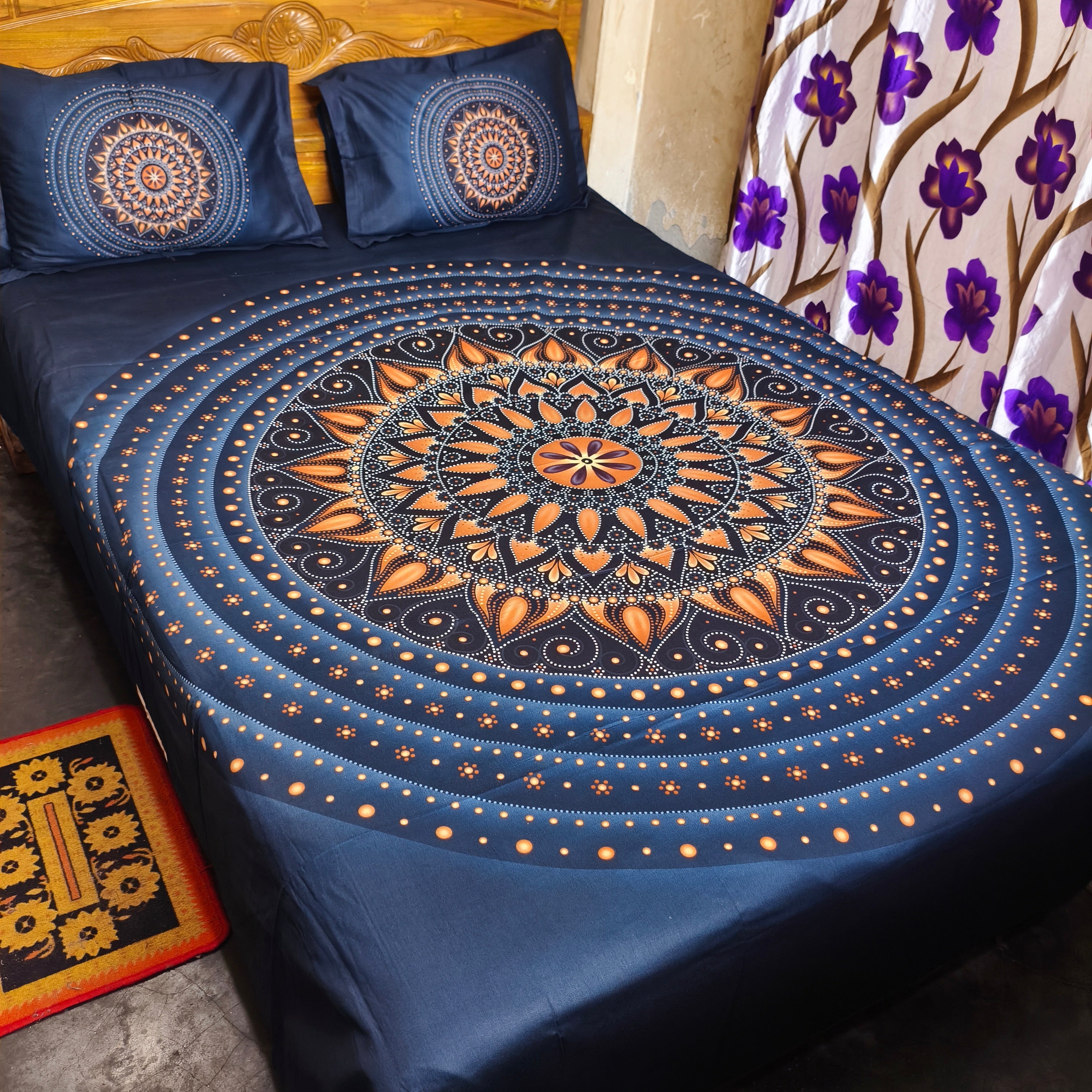 Home Tex Premium Quality Panel Bedsheet