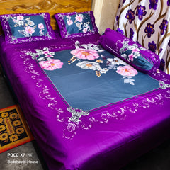 Home Tex Premium Quality Panel Bedsheet
