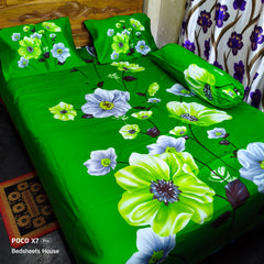 Home Tex Premium Quality Panel Bedsheet