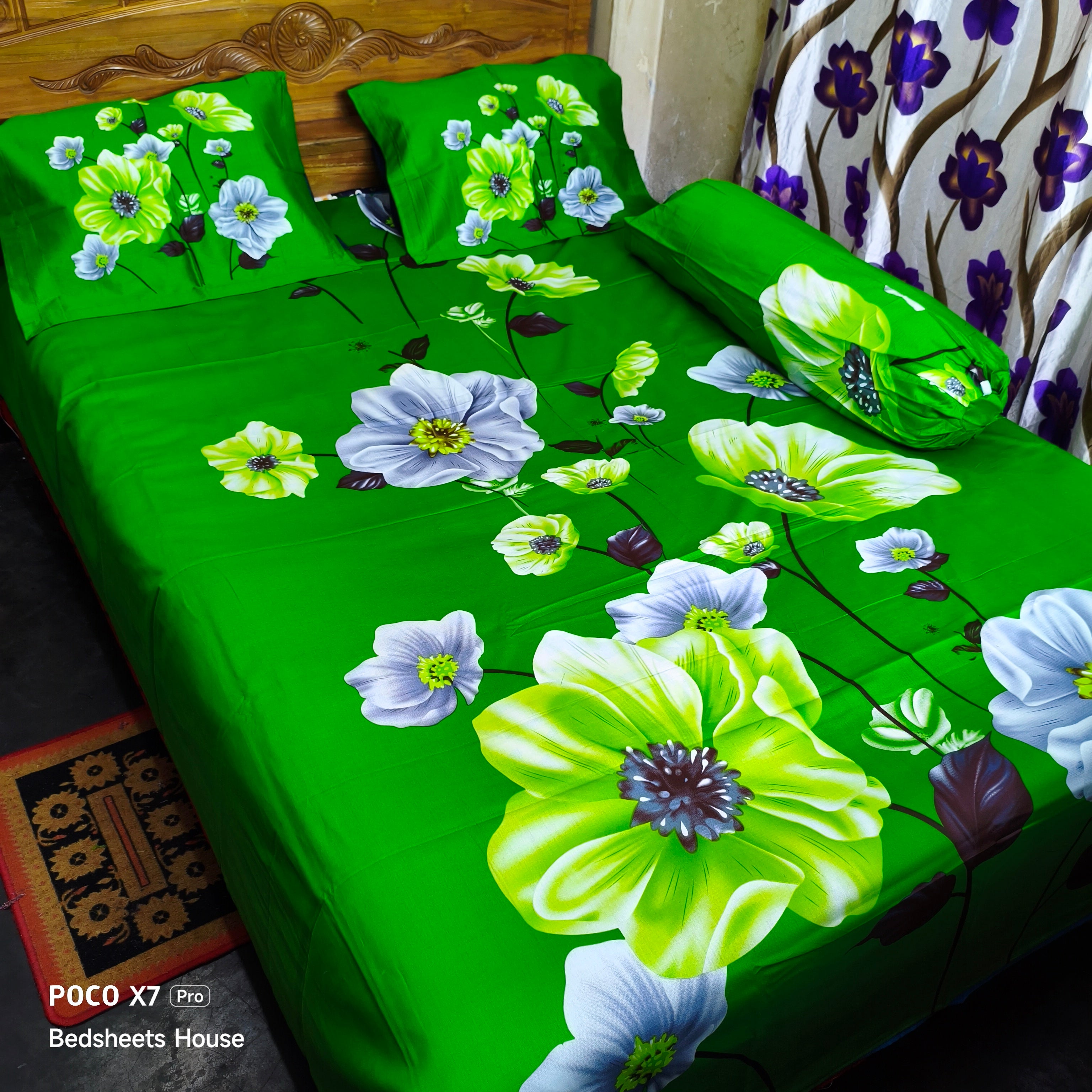 Home Tex Premium Quality Panel Bedsheet