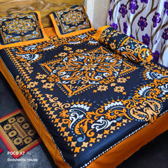 Home Tex Premium Quality Panel Bedsheet