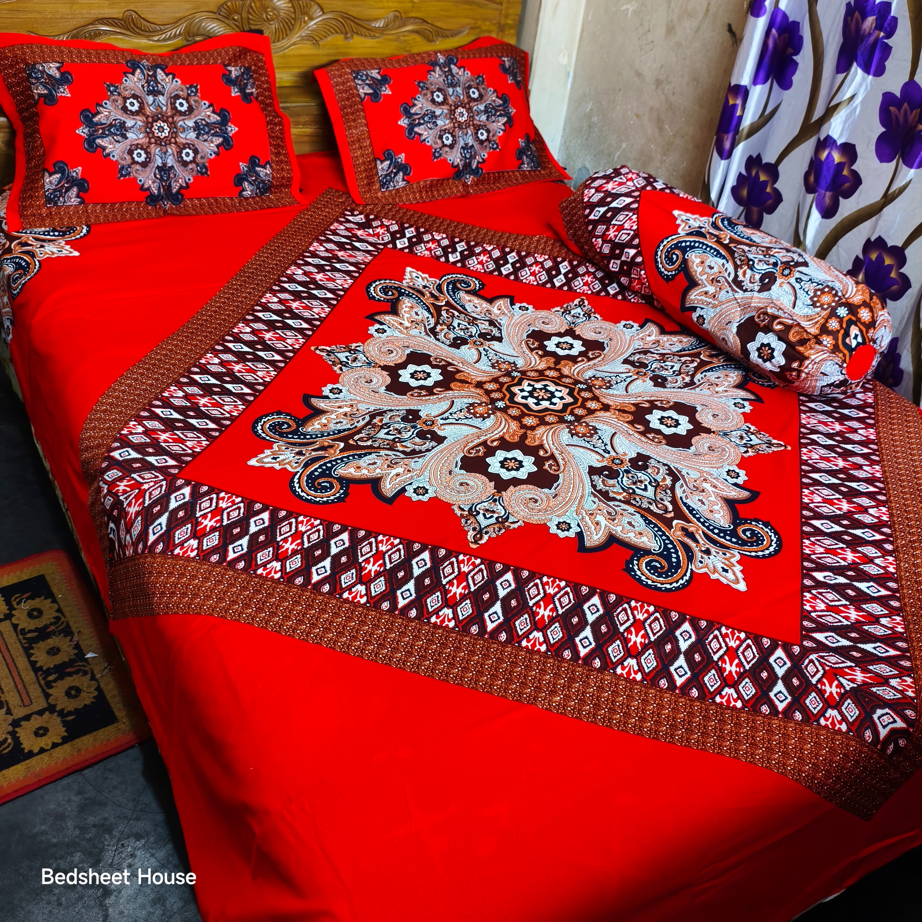 Premium Quality Home Tex Panel Bedsheet