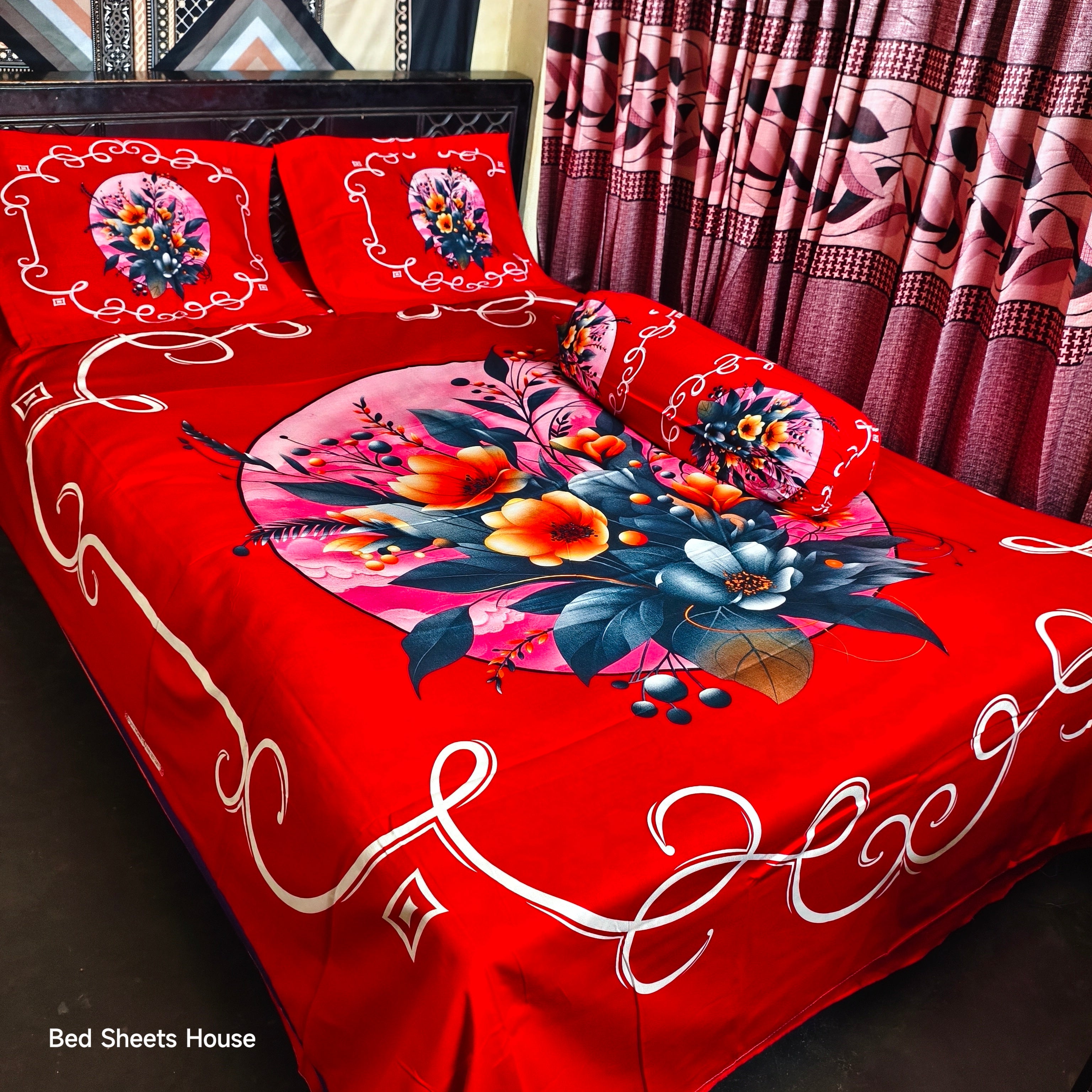 Home Tex Premium Quality Panel Bedsheet