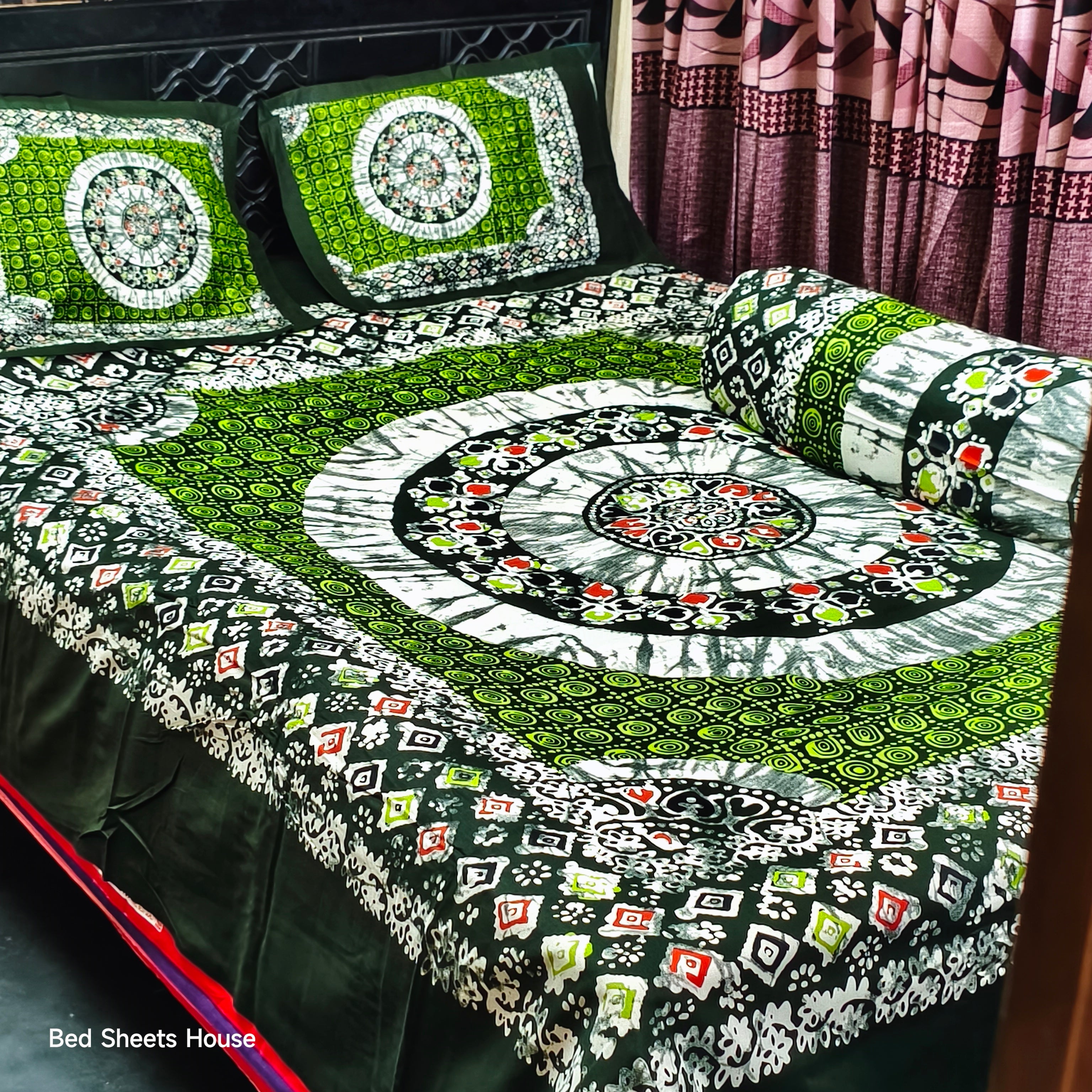 Home Tex Premium Quality Panel Bedsheet