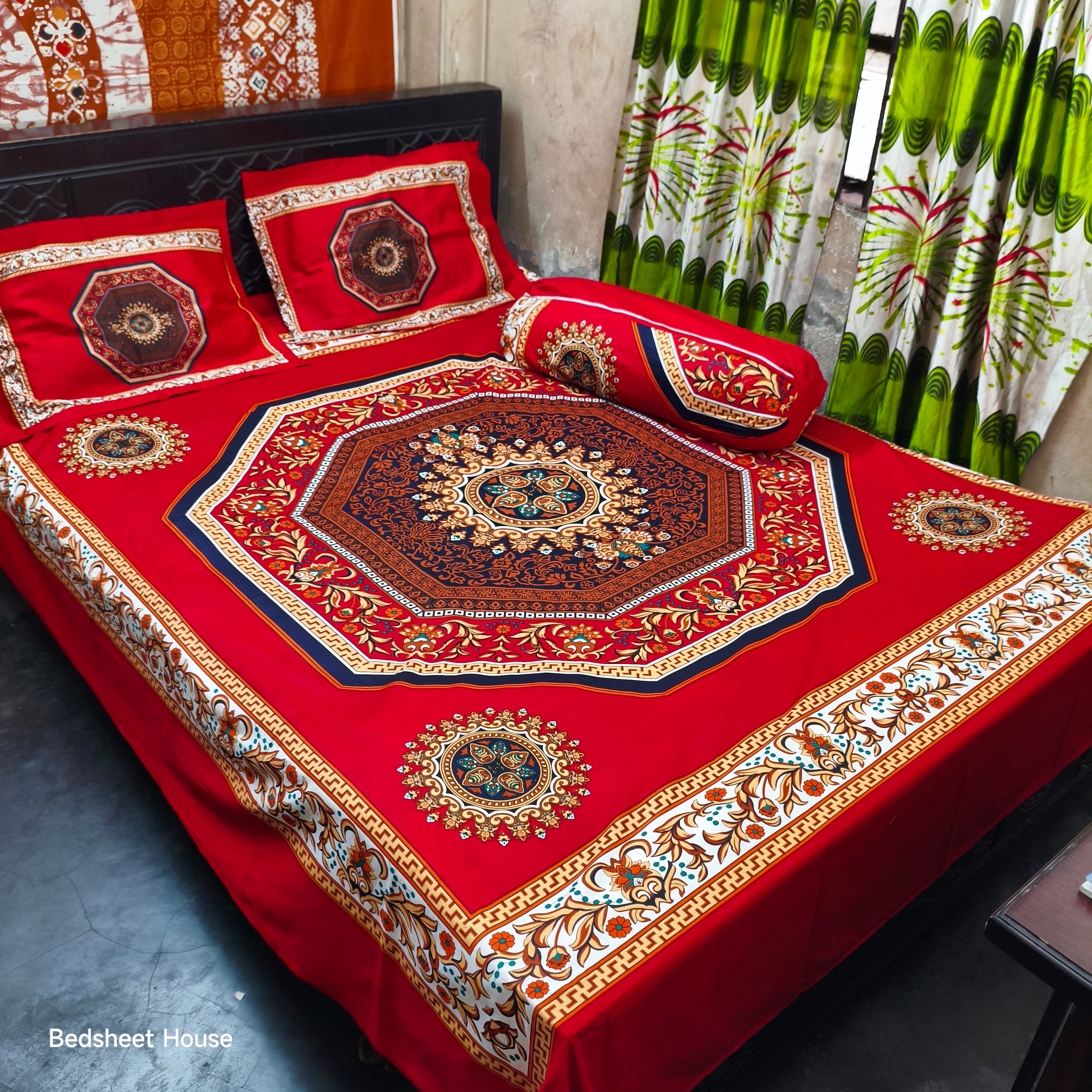 Home Tex Premium Quality Panel Bedsheet