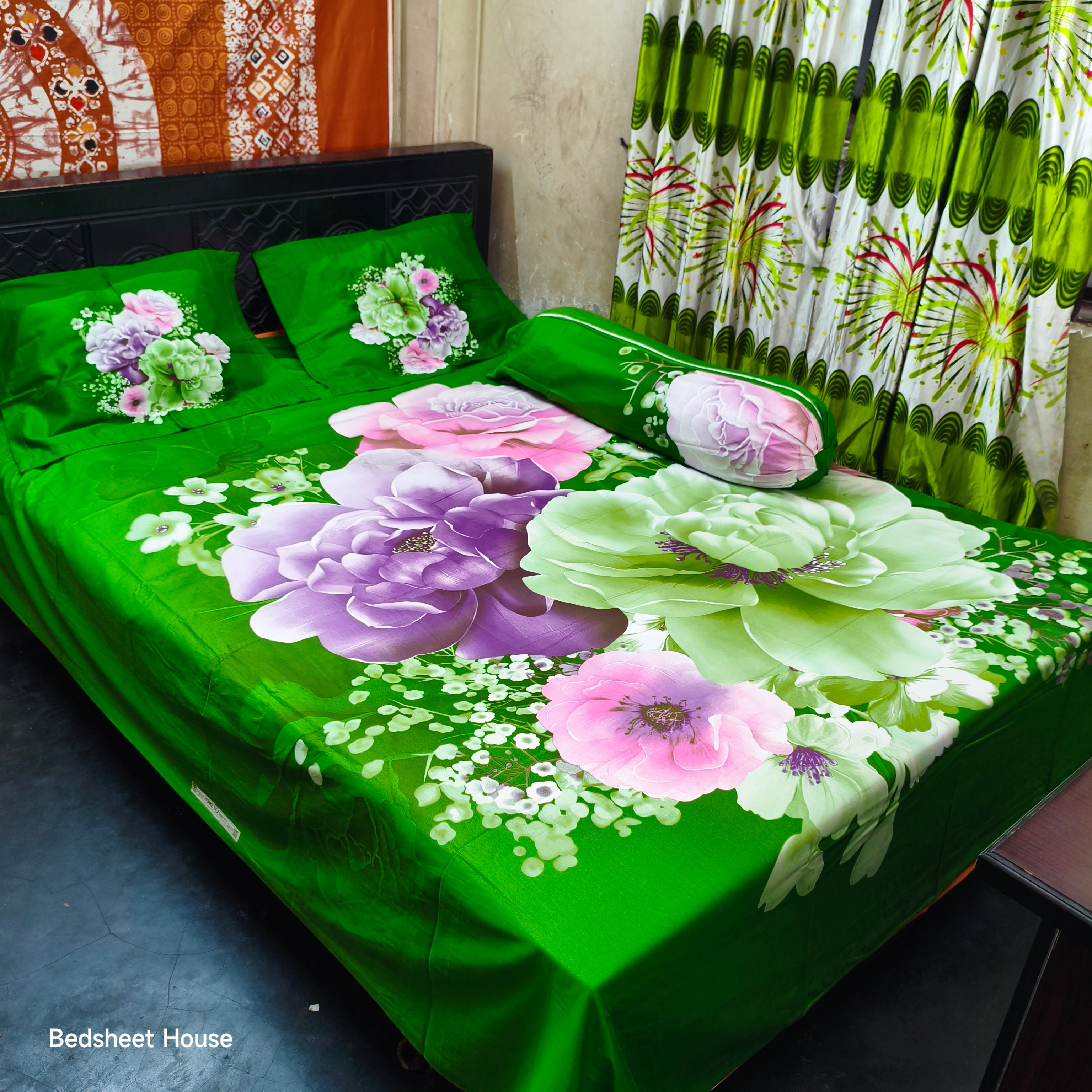 Home Tex Premium Quality Panel Bedsheet