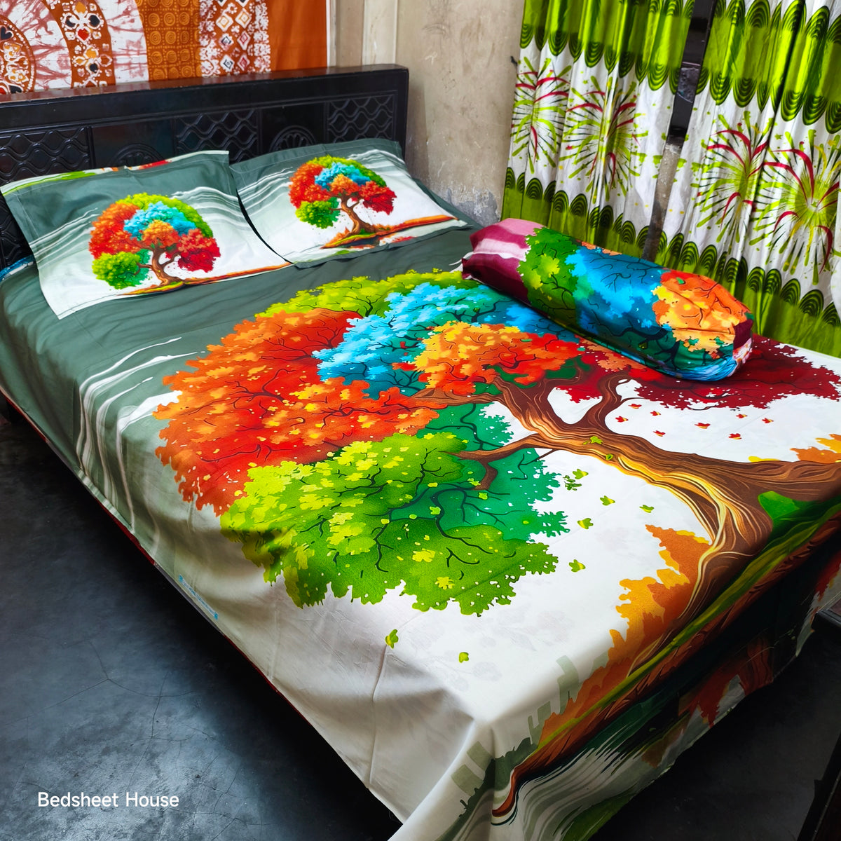 Home Tex Premium Quality Panel Bedsheet