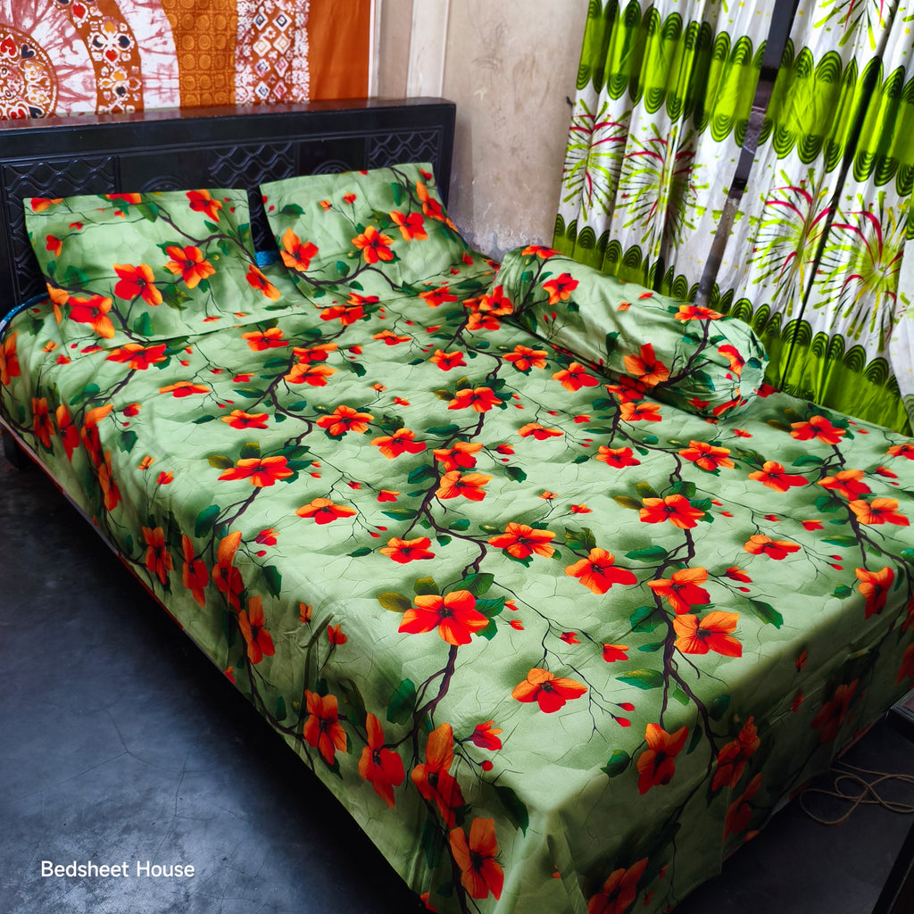 Home Tex Premium Quality Panel Bedsheet
